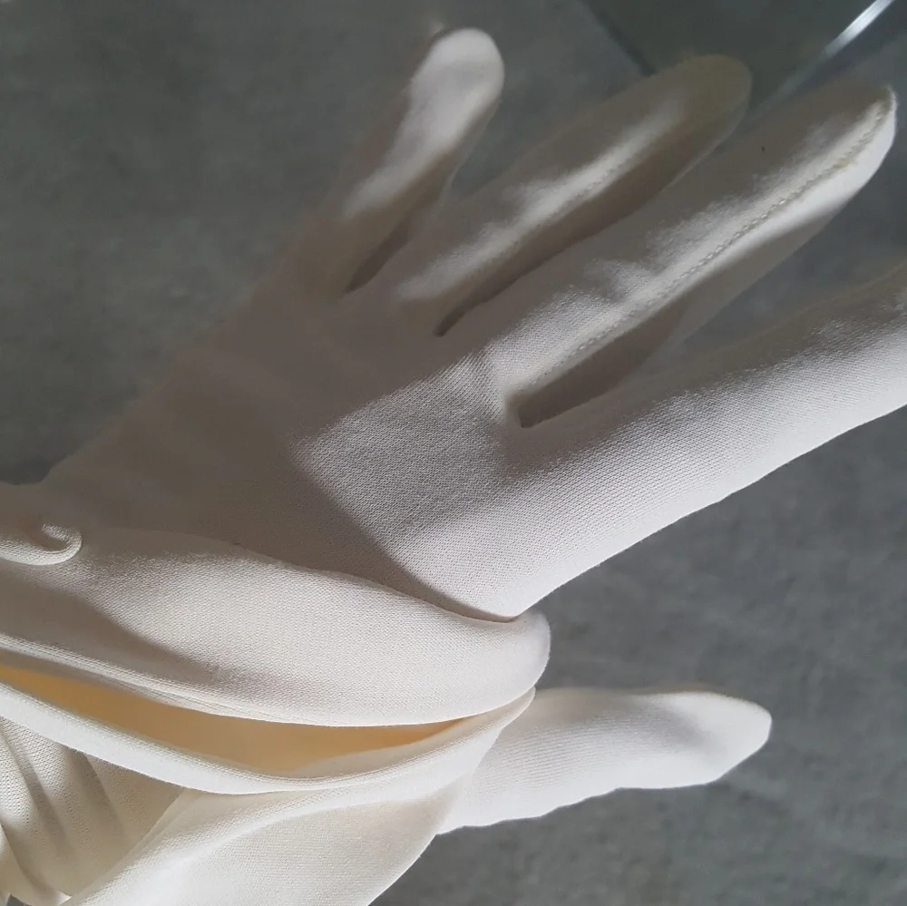 Vintage 60's elegant formal  long wedding gloves